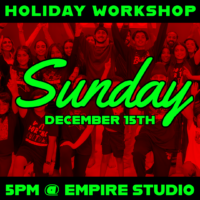 Holiday Workshop Sunday