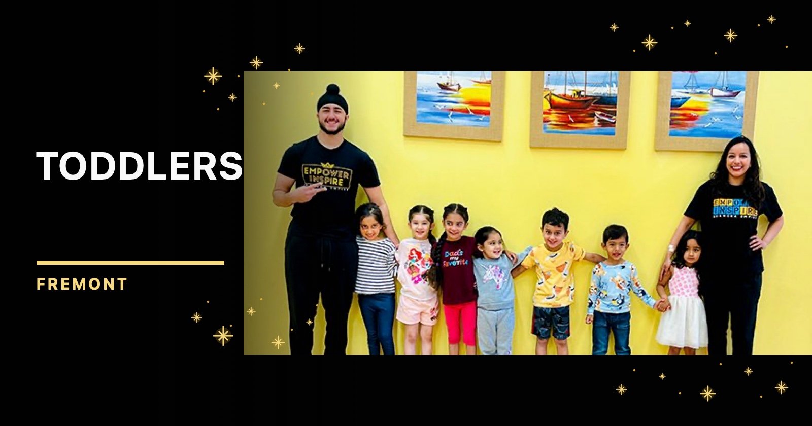 Fremont Toddlers Bhangra class group