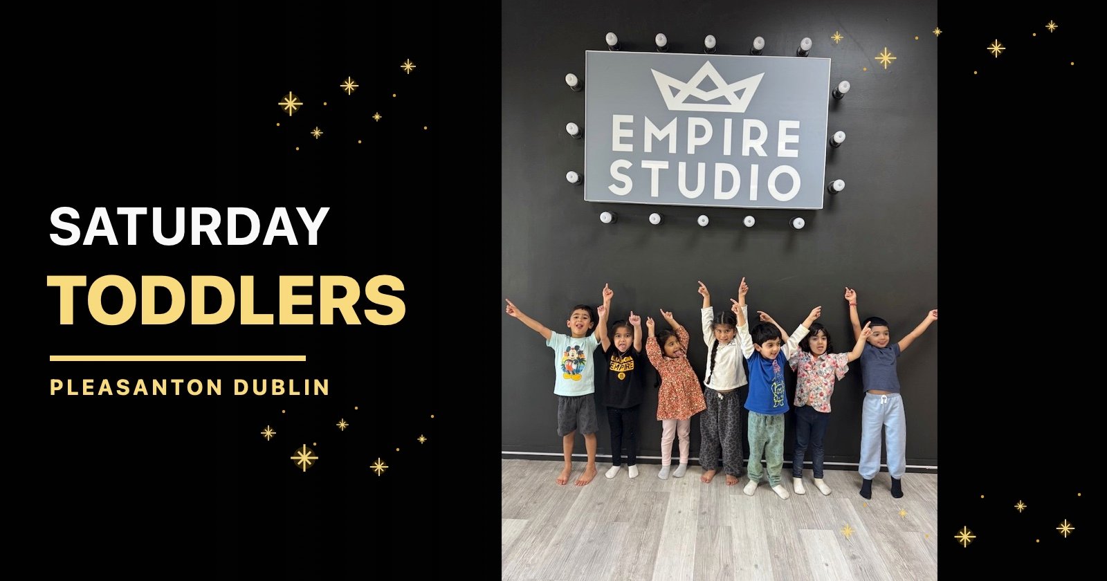 Saturday · 10:15–11 AM · Ages 3–5 Toddlers Bhangra class inside Empire Studio