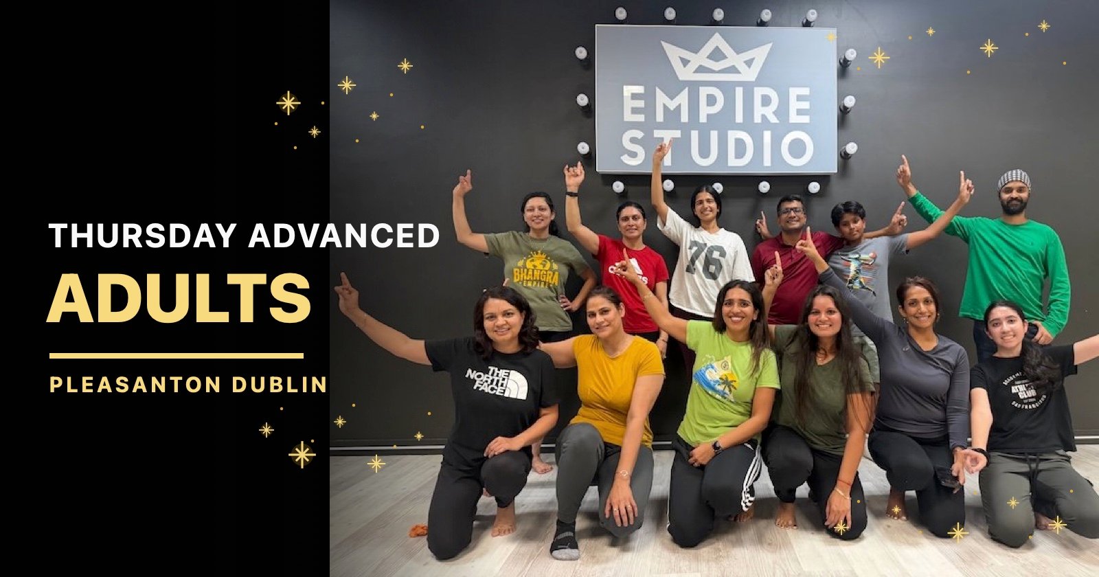 Thursday · 7–8 PM · Ages 13+ Advanced Adults Bhangra class inside Empire Studio