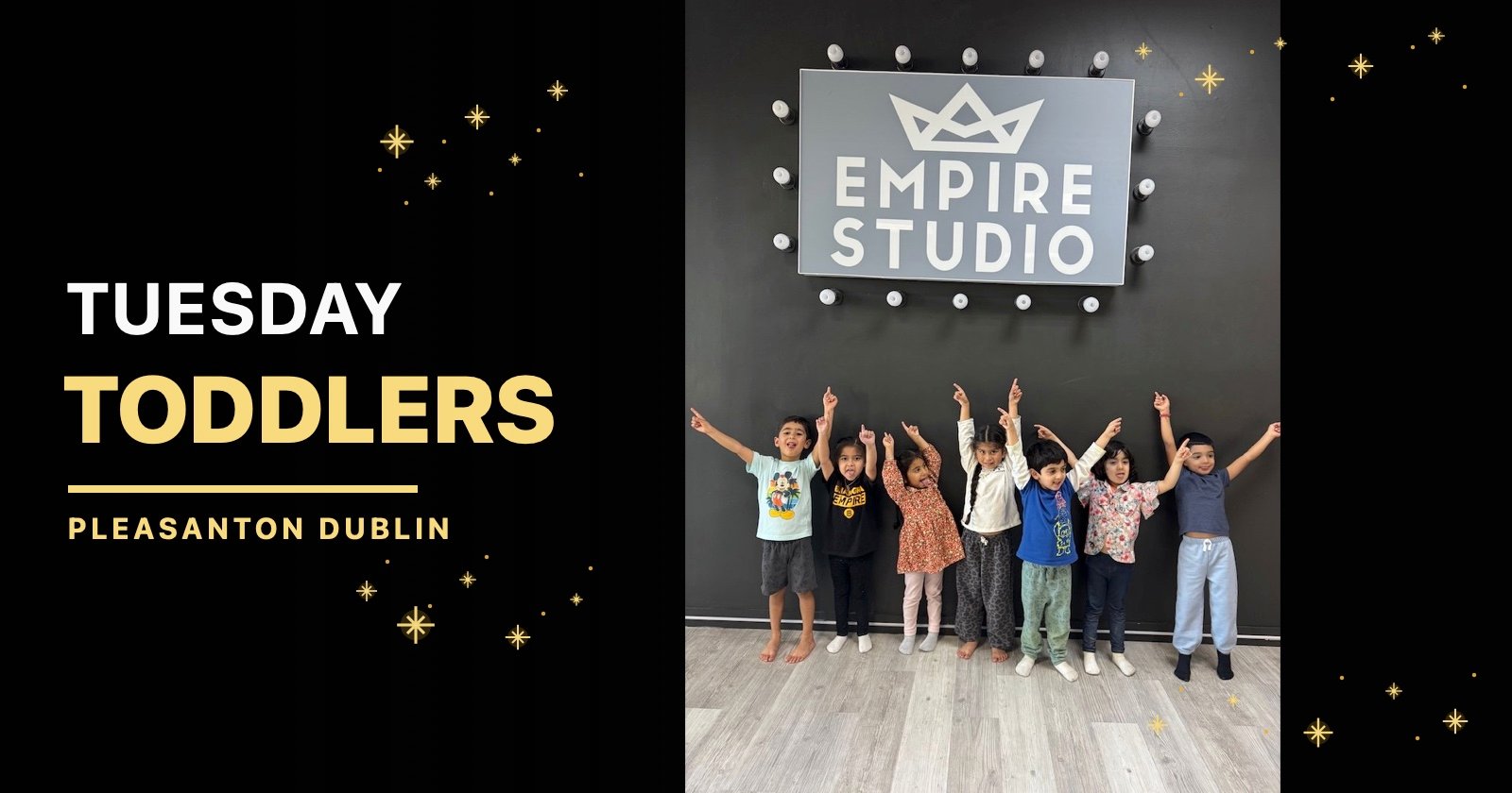 Tuesday · 4–4:45 PM · Ages 3–5 Toddlers Bhangra class inside Empire Studio