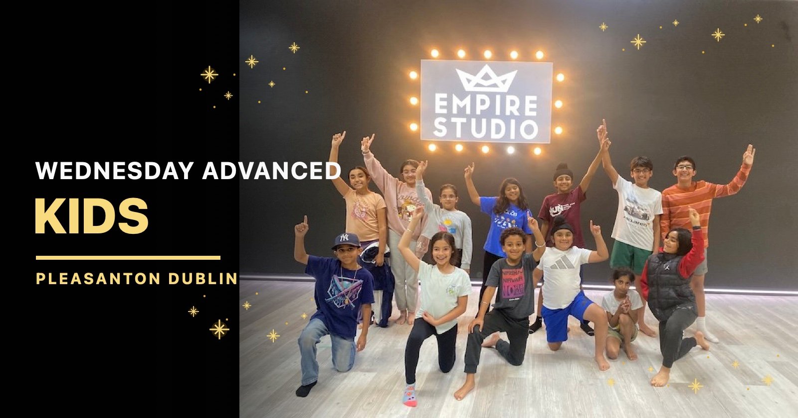 Wednesday · 6–7 PM · Ages 7–12 Advanced Kids Bhangra class inside Empire Studio