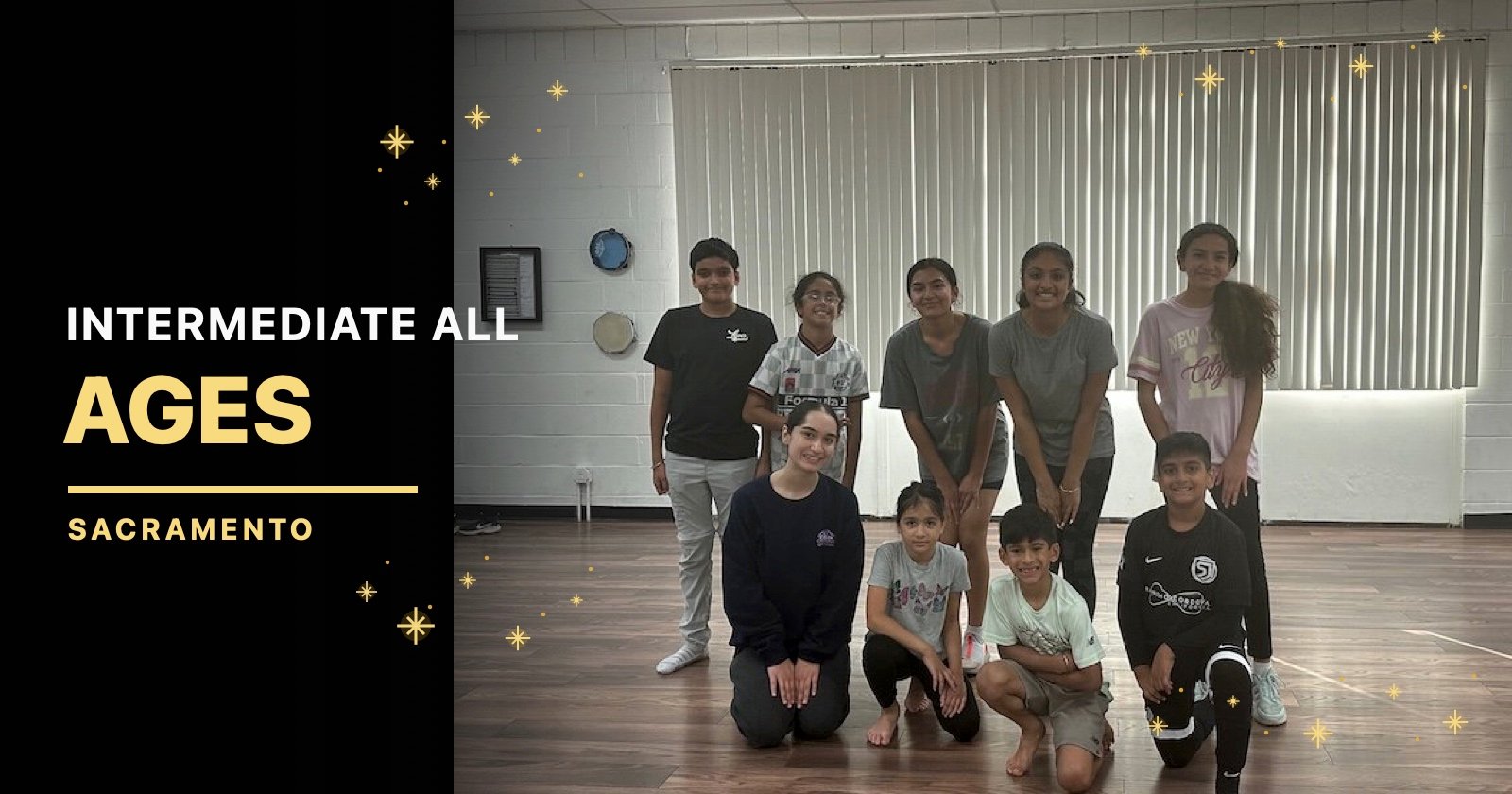 Sacramento Intermediate Bhangra class group at Move Studio