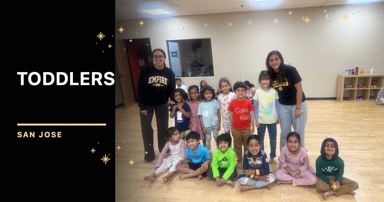 San Jose Toddlers Bhangra class group