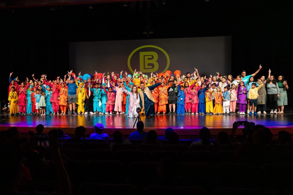 Bhangra Empire performers on stage at the Summer 2025 Dance Off