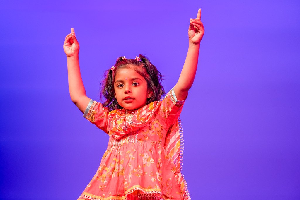 Toddler Bhangra dancer